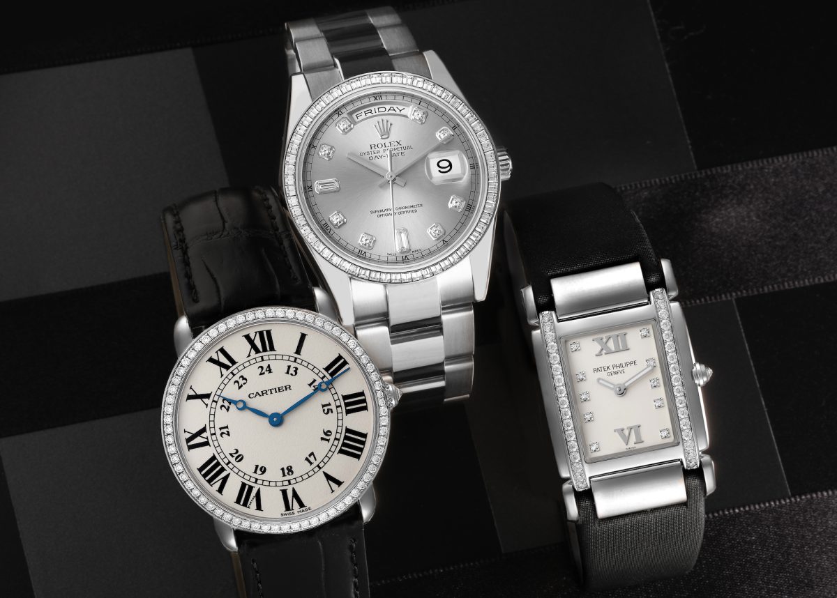 Cartier Ronde Louis Rolex Day-Date Patek Philippe Twenty Four