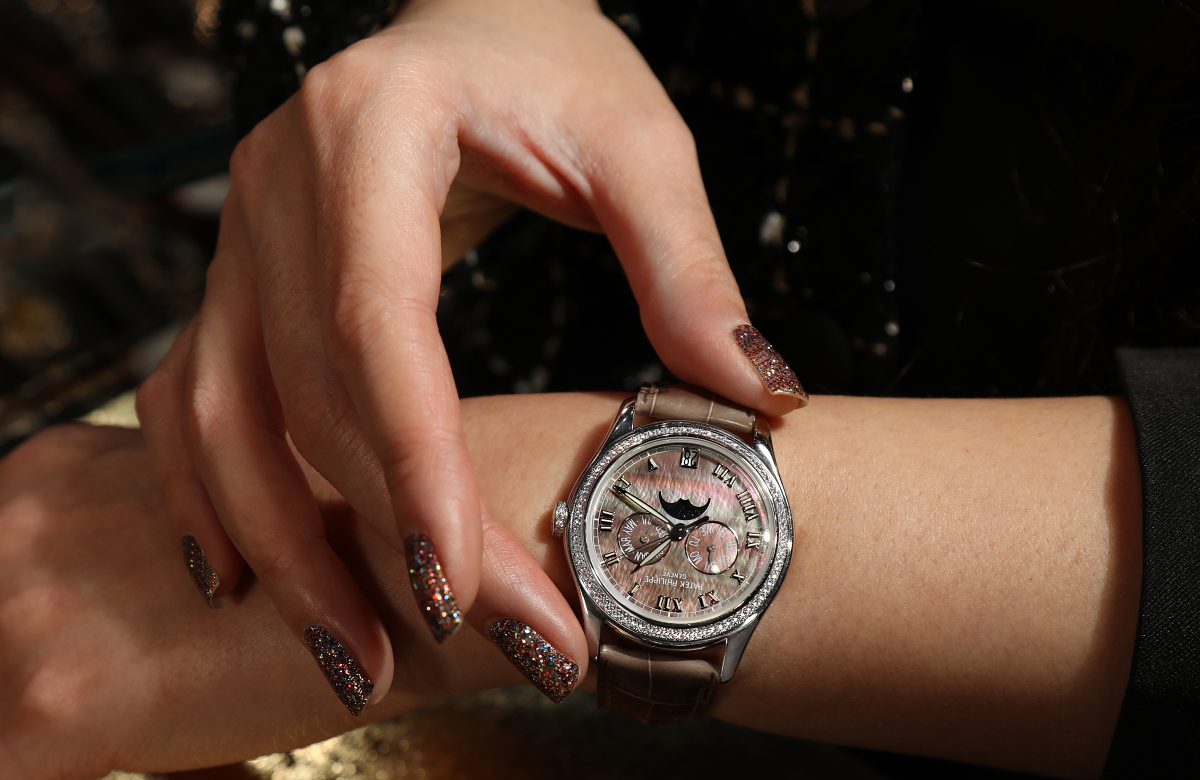 Patek Philippe Annual Calendar White Gold Mother of Pearl Diamond Mens Watch 4936