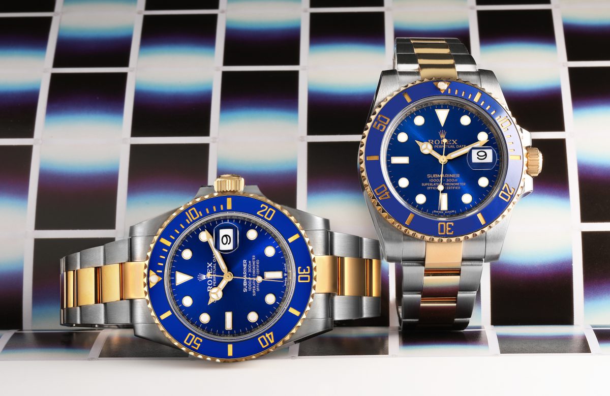 Rolex Submariner Steel Yellow Gold Blue Dial Cerachrom Bezel 116613 and 126613