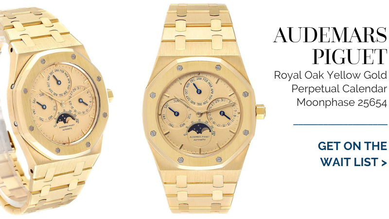 Audemars Piguet Royal Oak Yellow Gold Perpetual Calendar Moonphase Watch 25654