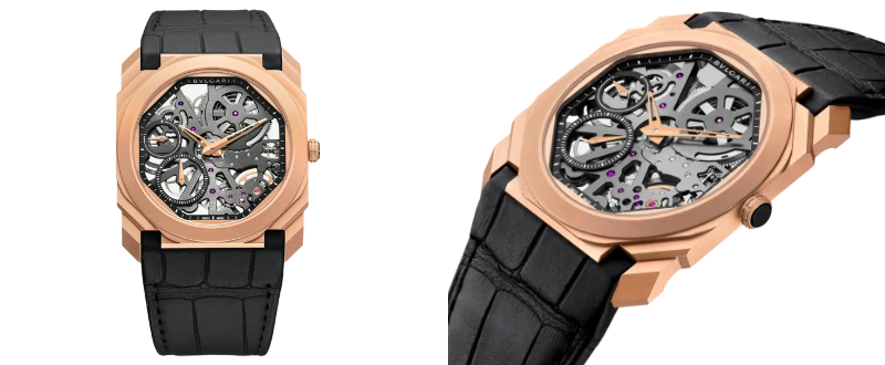 Bvlgari Octo Finissimo Skeleton Dial Rose Gold