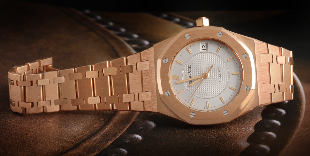 Audemars Piguet Royal Oak 18k Rose Gold Nick Faldo LE Mens Watch 15097OR