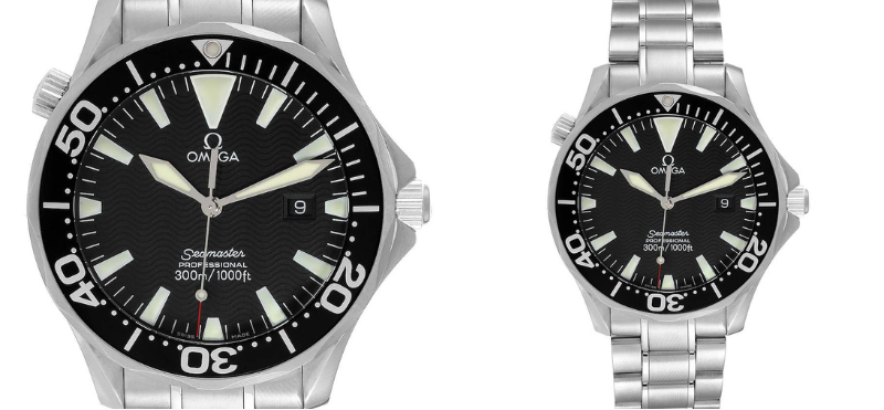 Omega Seamaster 41mm Black Dial Stainless Steel Mens Watch 2264.50.00