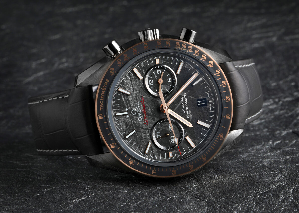 Omega Speedmaster Grey Side of the Moon Meteorite Ceramic Mens Watch 311.63.44.51.99.001