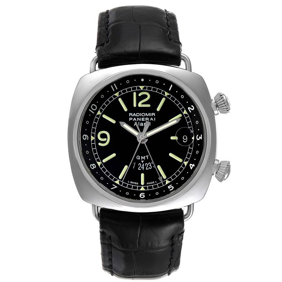 Panerai Radiomir GMT Alarm 42 Steel Watch PAM00098
