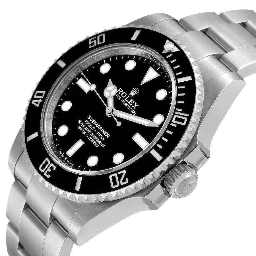 Rolex Submariner Non-Date Ceramic Bezel Steel Mens Watch 124060