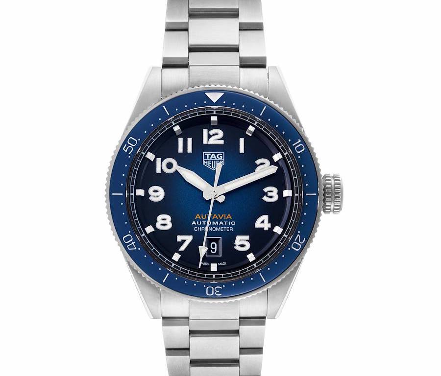 Tag Heuer Autavia Calibre 5 Blue Dial Steel Watch WBE5116