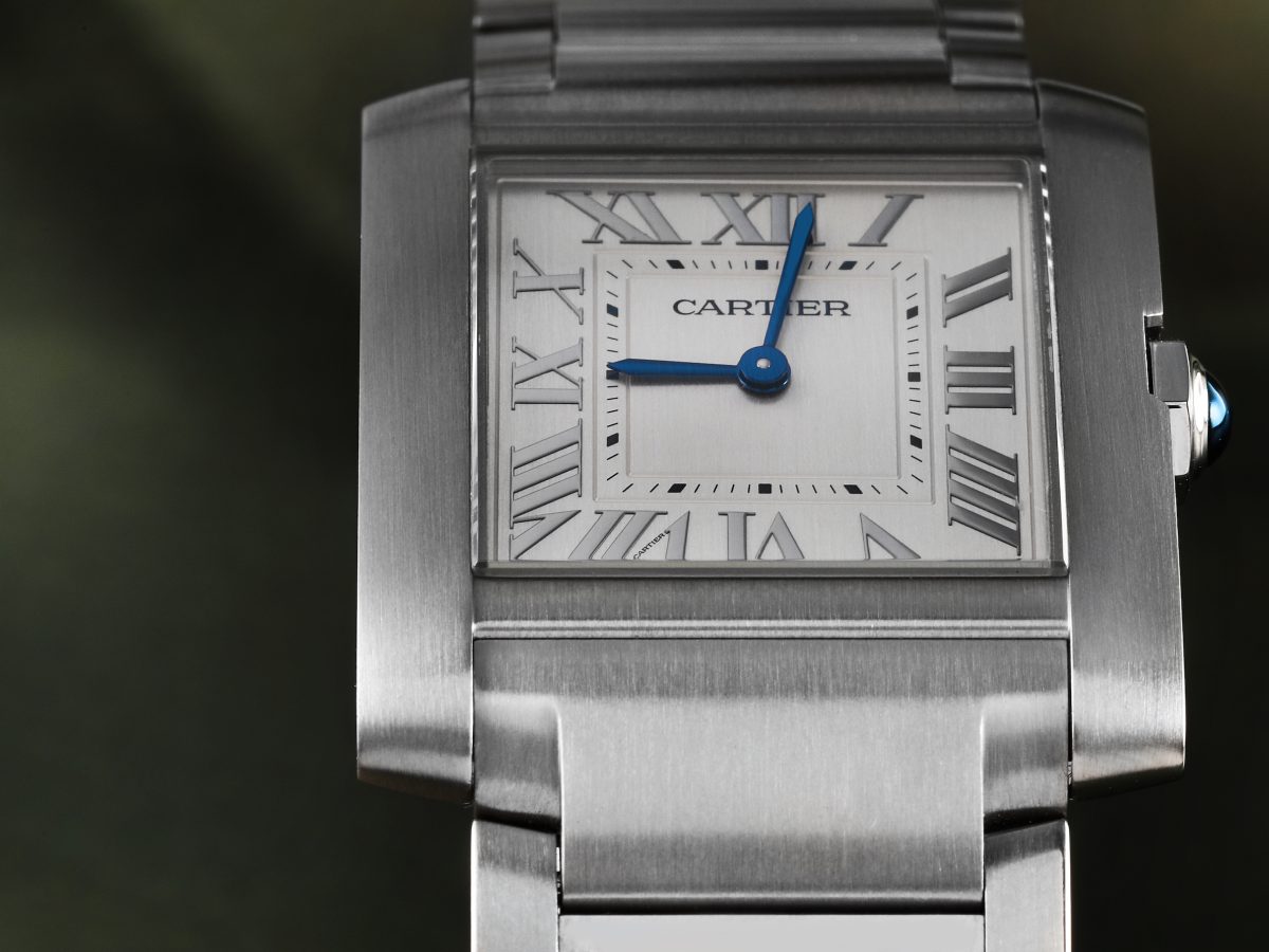 2023 Cartier Tank Francaise Medium Silver Dial Steel Ladies Watch WSTA0074