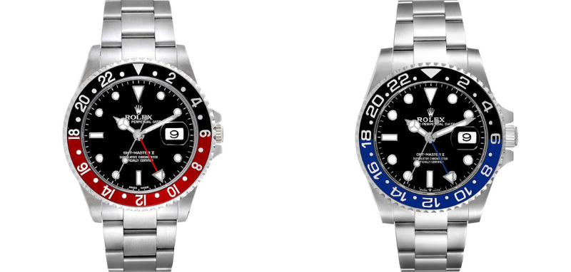 Rolex GMT-Master II Coke and Rolex GMT-Master II Batman