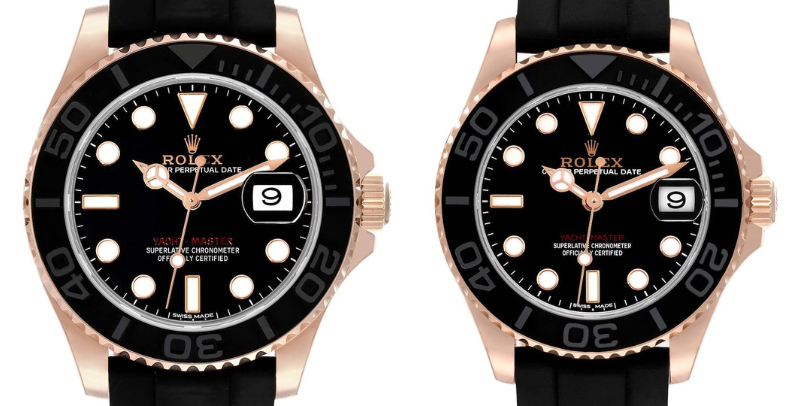 Rolex Yachtmaster Everose Gold 40mm ref 116655 vs 37mm ref 268655