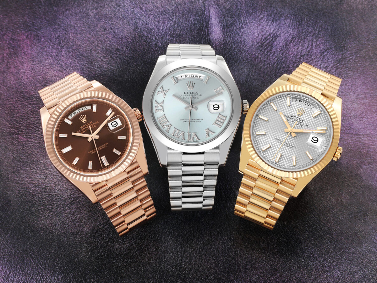 Rolex President Day-Date in Everose Gold, Yellow Gold and Platinum
