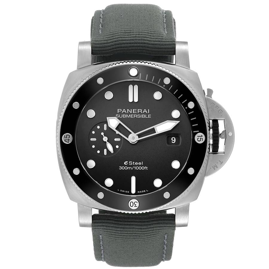 Panerai Submersible QuarantaQuattro Grigio Steel Mens Watch PAM01288