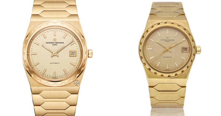 Vacheron Constantin Historiques Revival 222 4200H and ref 222 from the 1970s (photos: Vacheron Constantin and Sotheby's)