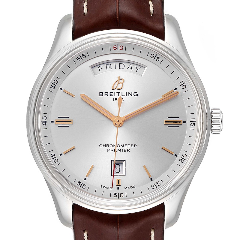 Breitling Premier Day Date 40 Steel Mens Watch A45340 