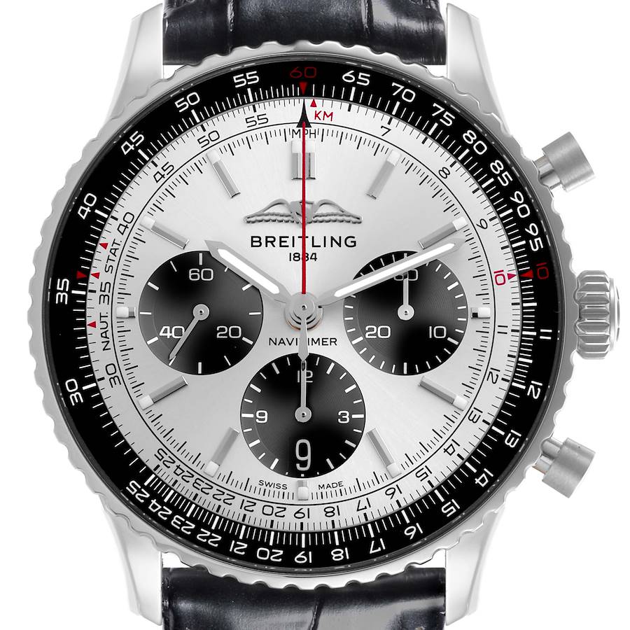 Breitling Navitimer B01 Silver Dial Steel Mens Watch AB0138