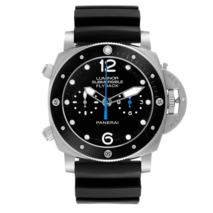 Panerai Luminor Submersible 3 Days Flyback Titanium Mens Watch PAM00615