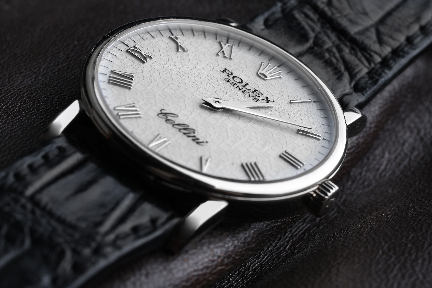 Rolex Cellini Classic White Gold Ivory Anniversary Dial Mens Watch 5115