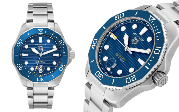 Tag Heuer Aquaracer Professional 300 Blue Dial Steel Mens Watch WBP201B