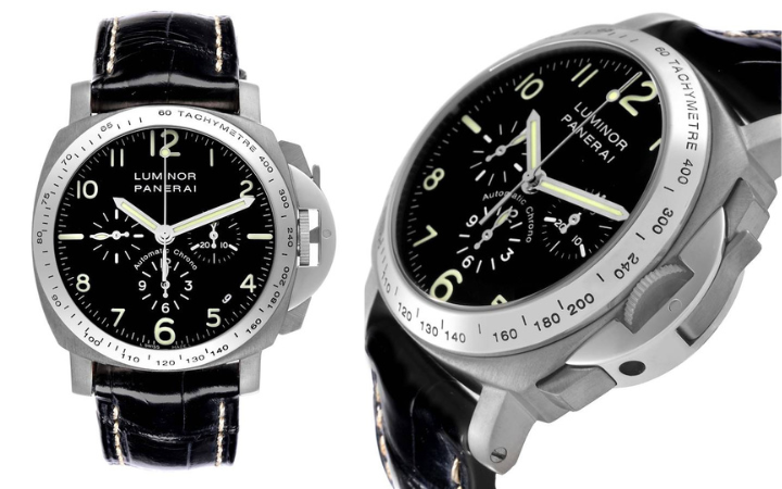 Panerai Luminor Zenith Movement Chrono Titanium Mens Watch PAM00074