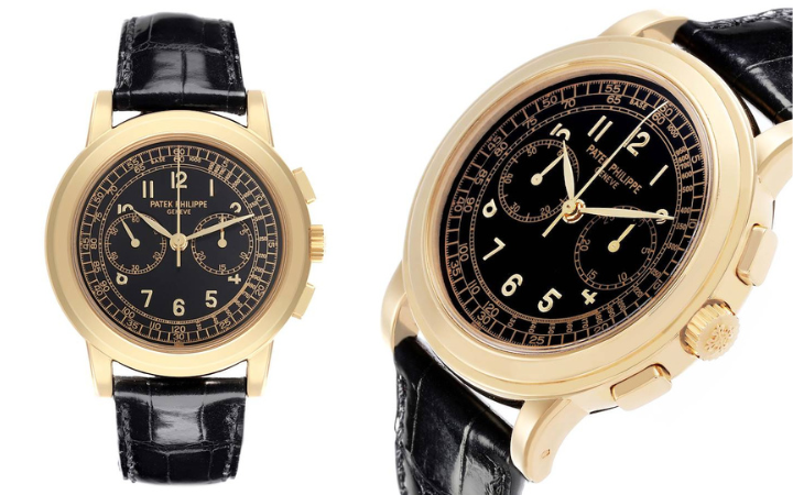 Patek Philippe Complications Chronograph Yellow Gold Mens Watch 5070J