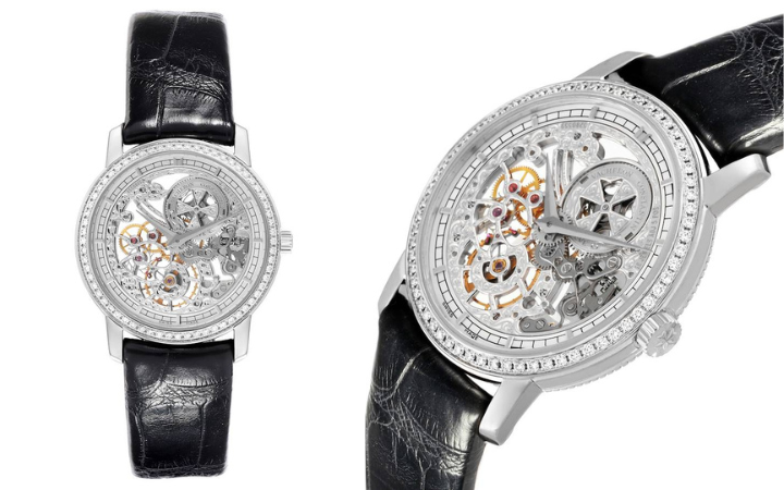 Vacheron Constantin Traditionnelle White Gold Diamond Ladies Watch 33558