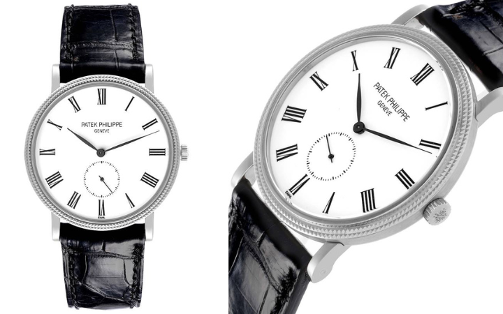 Patek Philippe Calatrava White Gold Roman Dial Mens Watch 5116G