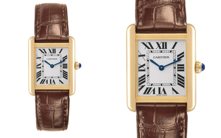 Cartier Tank Solo Yellow Gold Steel Silver Dial Ladies Watch W5200002