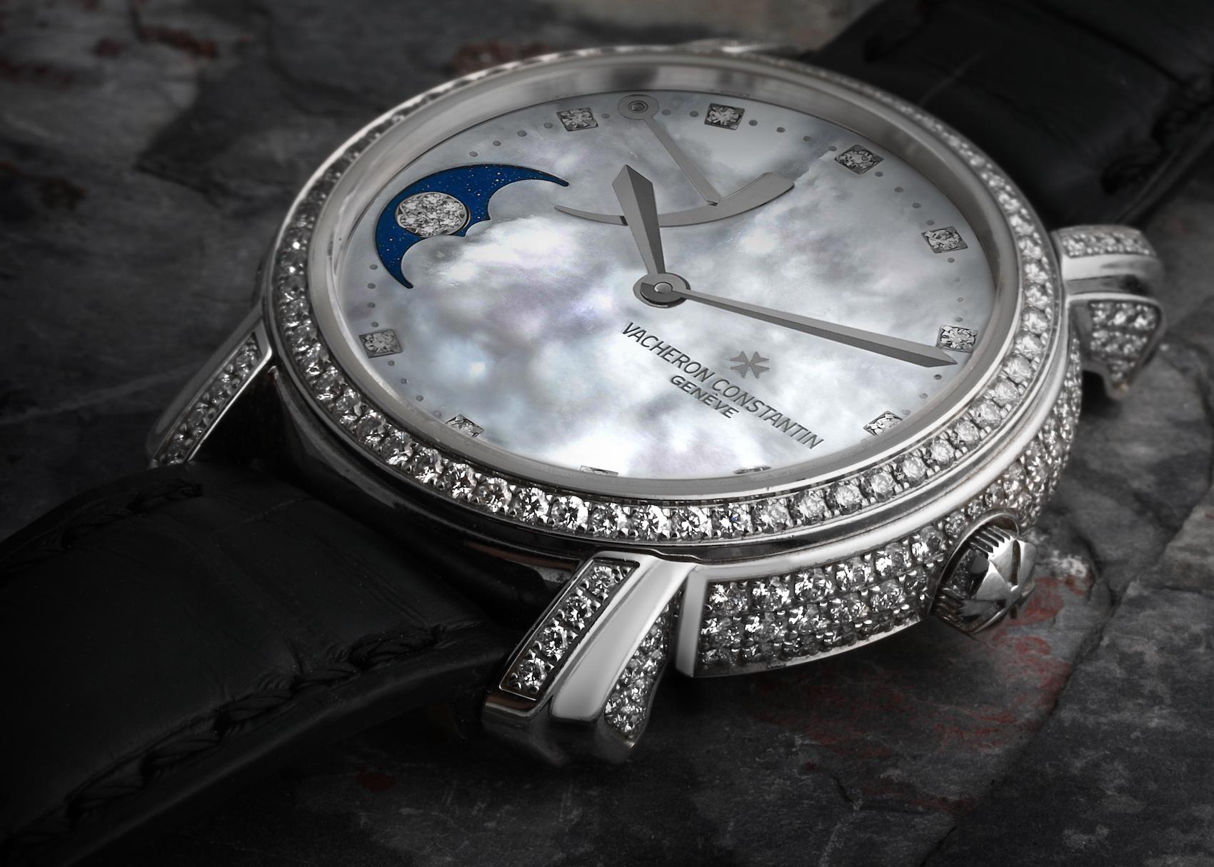 Vacheron Constantin Malte White Gold MOP Diamond Ladies Watch 83505