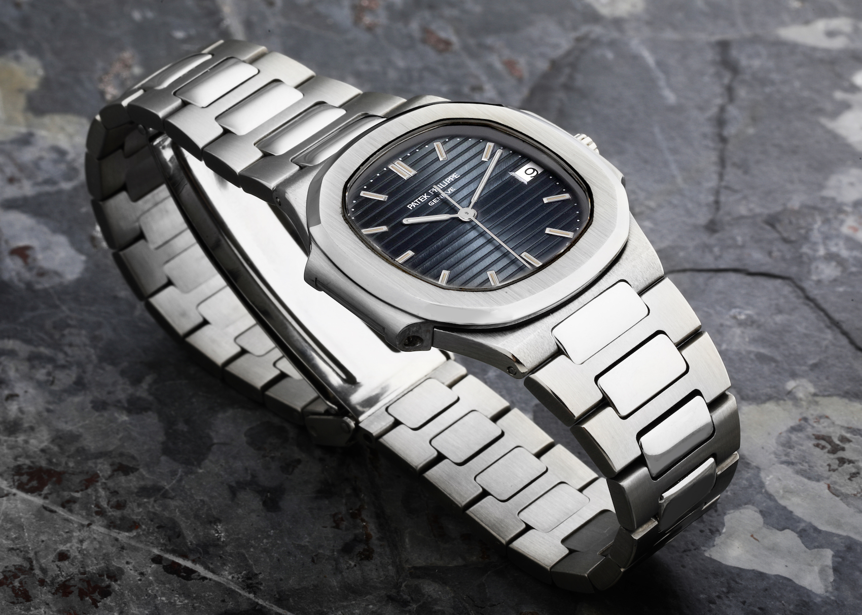 Patek Philippe Nautilus 32mm Slate Dial Steel Ladies Watch 3900