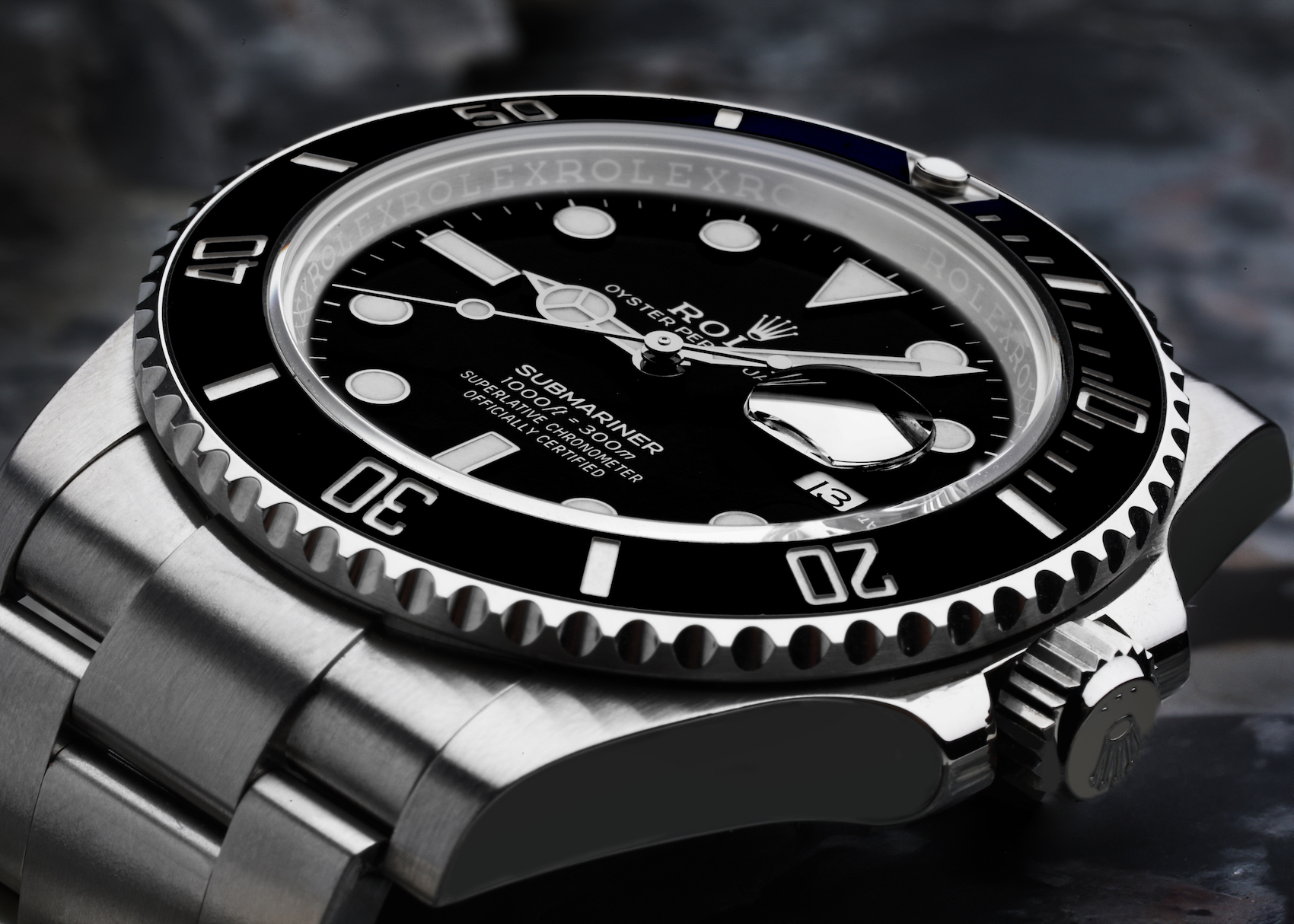 Rolex Submariner Black Dial Ceramic Bezel Steel Mens Watch 126610