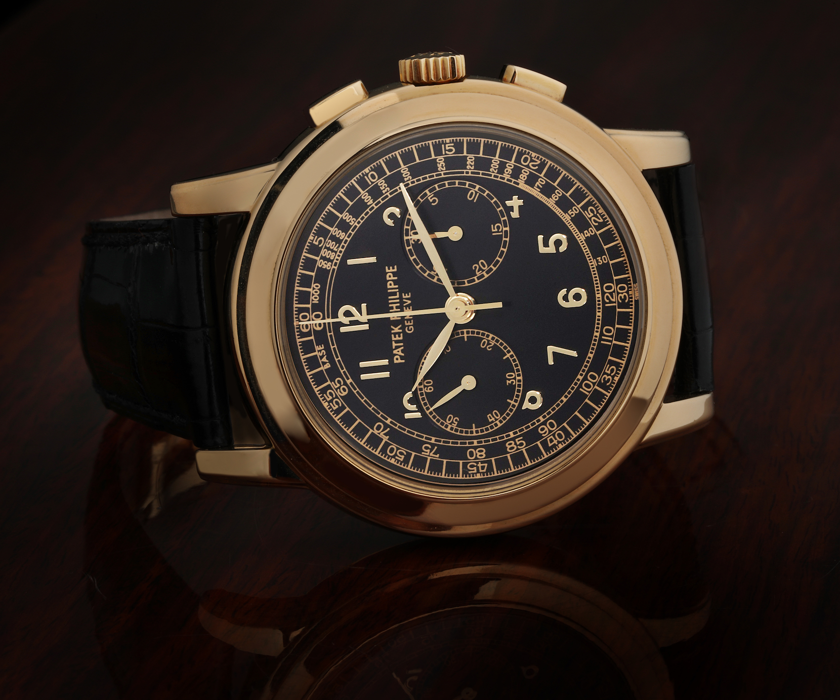 Patek Philippe Complications Chronograph Yellow Gold Mens Watch 5070J