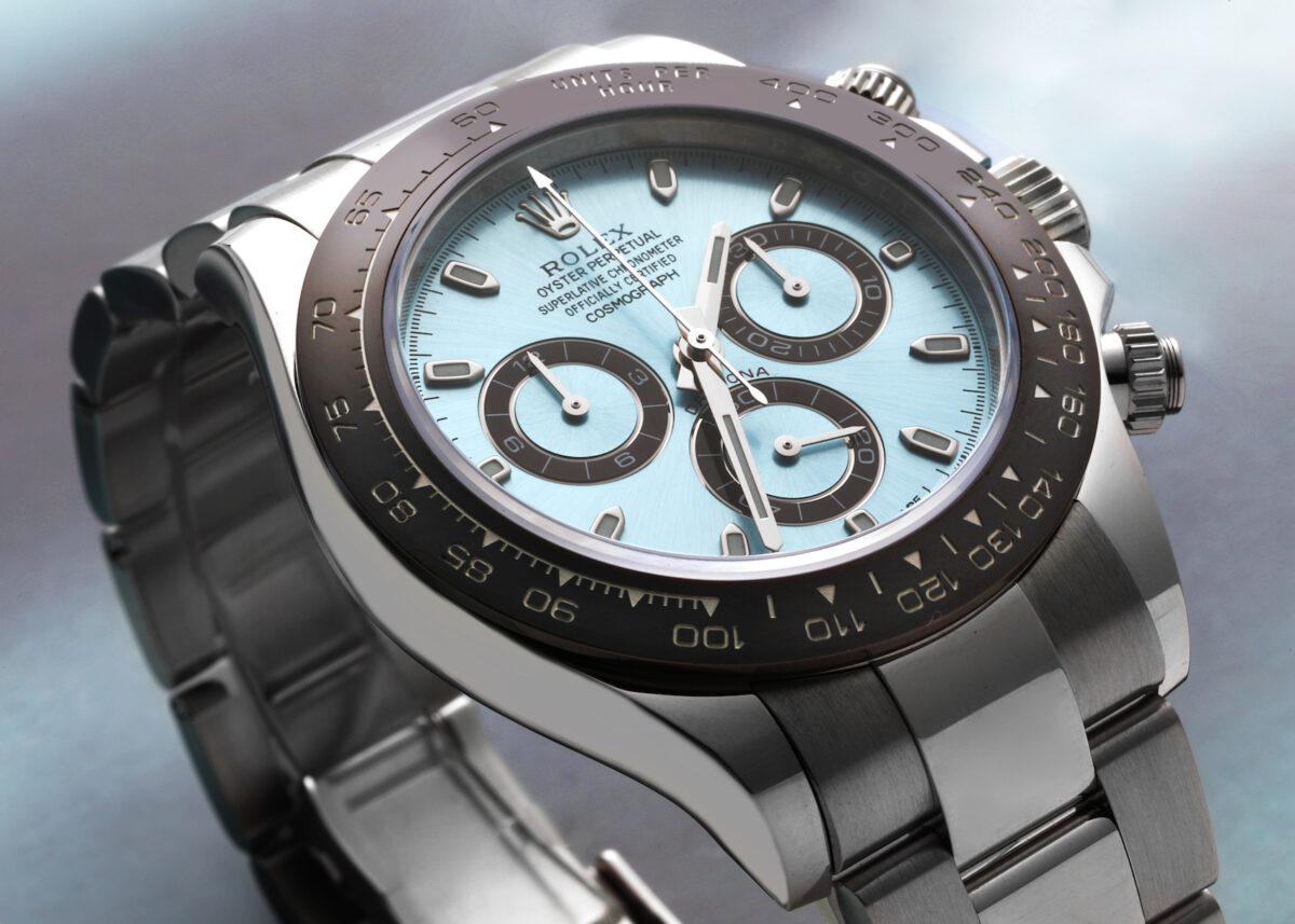 Rolex Daytona Ice Blue Dial Platinum Chronograph Watch 116506