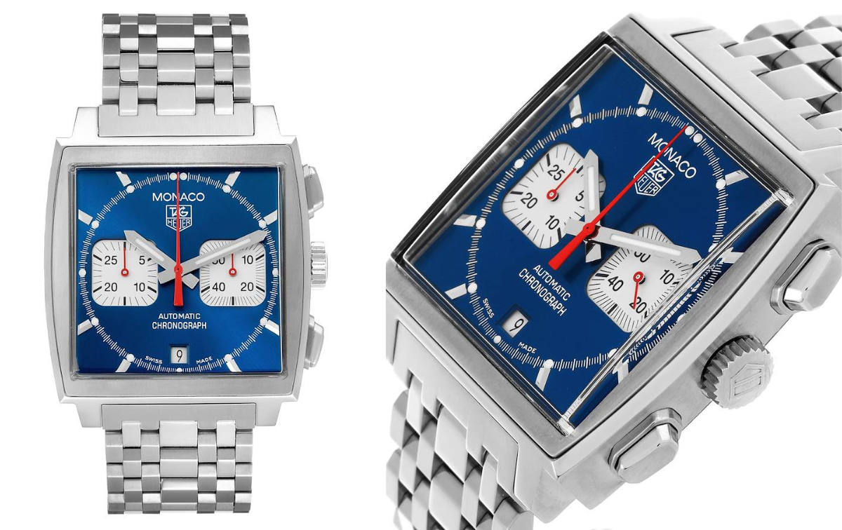 Tag Heuer Monaco Blue Dial Chronograph Mens Watch CW2113