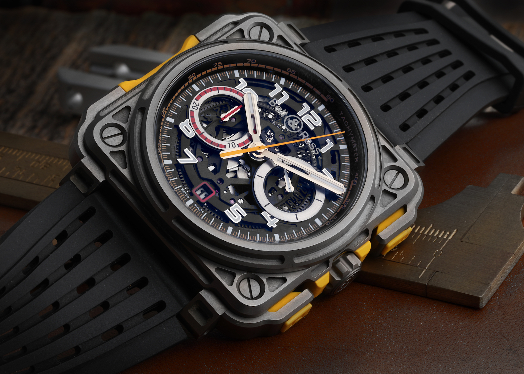 Bell & Ross Experimental RS 18 Renault Sport Titanium Mens Watch BR X1 