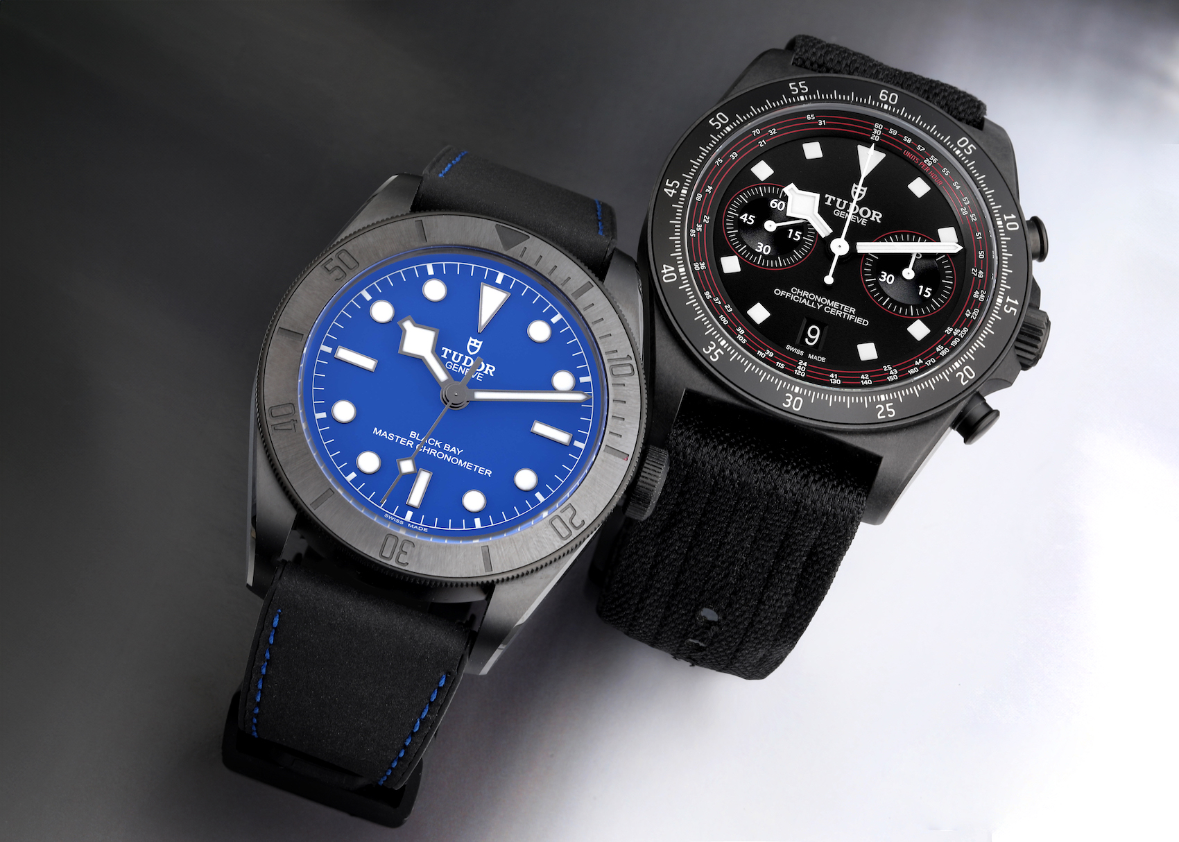 Tudor Heritage Black Bay 79210 and Tudor Pelagos FXD Chrono Cycling Edition 25827KN