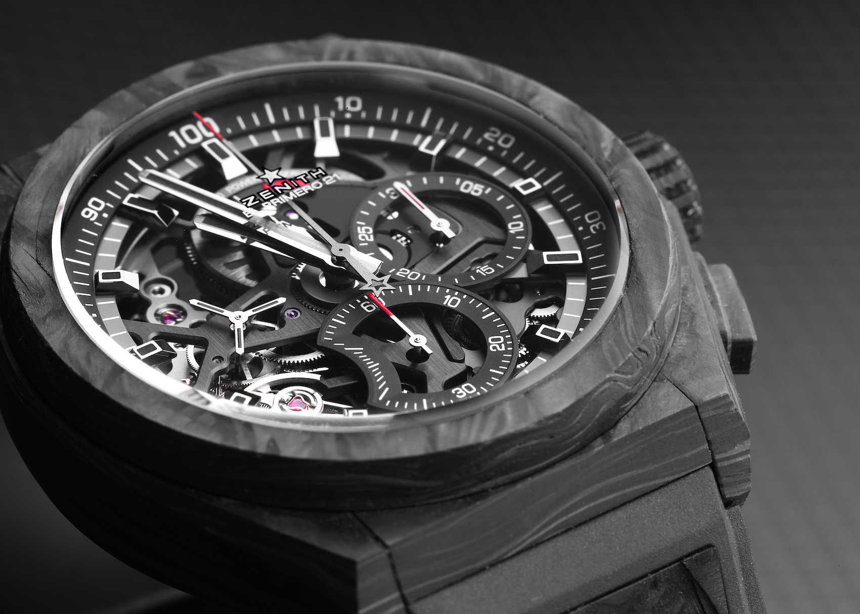 Zenith Defy El Primero 21 Carbon Fibre Mens Watch 10.9000.9004.