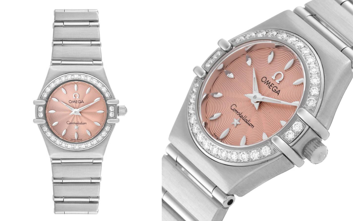 Omega Constellation Mini 22mm Salmon Dial Ladies Watch 1466.62.00