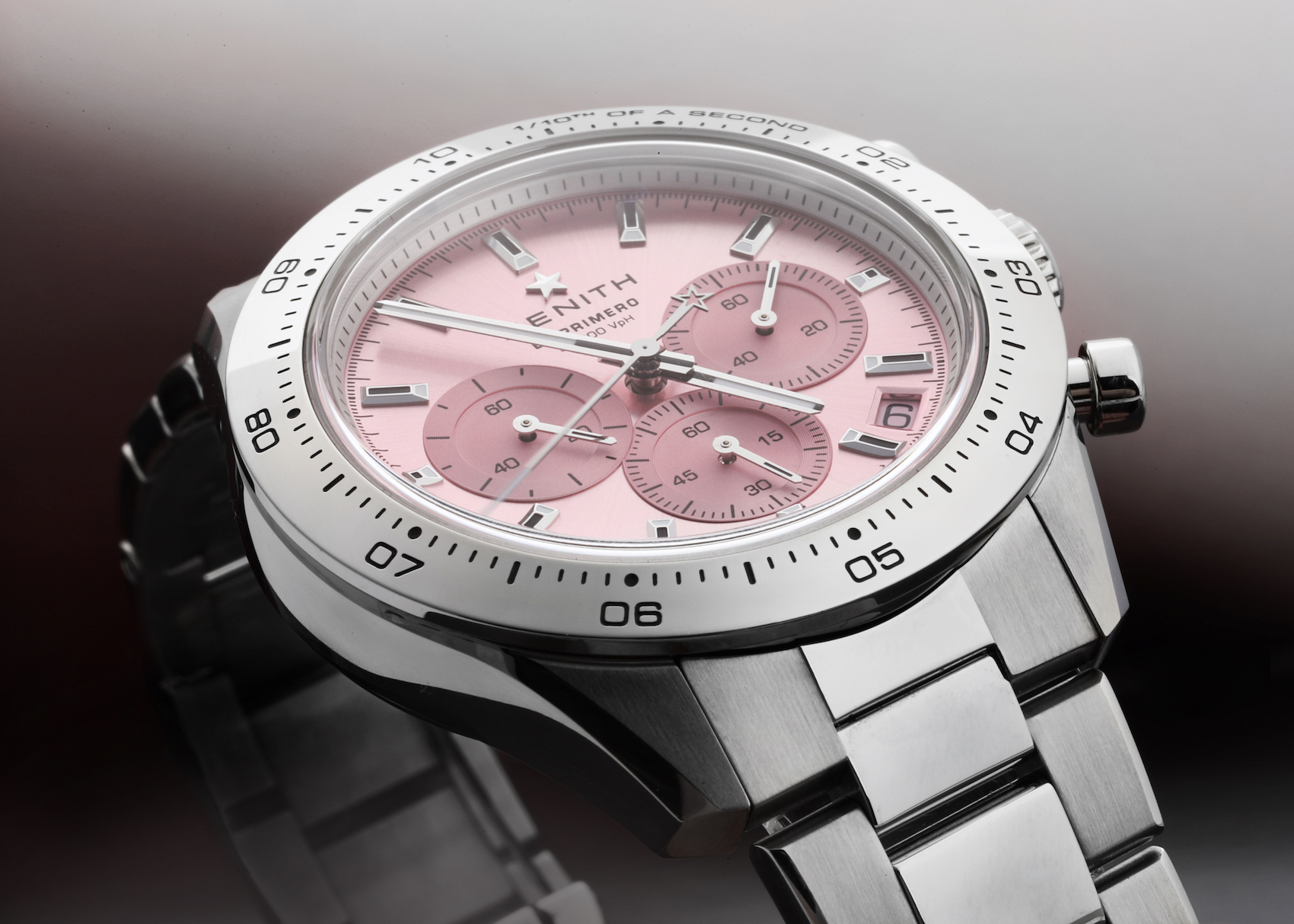 Zenith Chronomaster Sport Pink Limited Edition Steel Mens Watch 03.3109.3600 