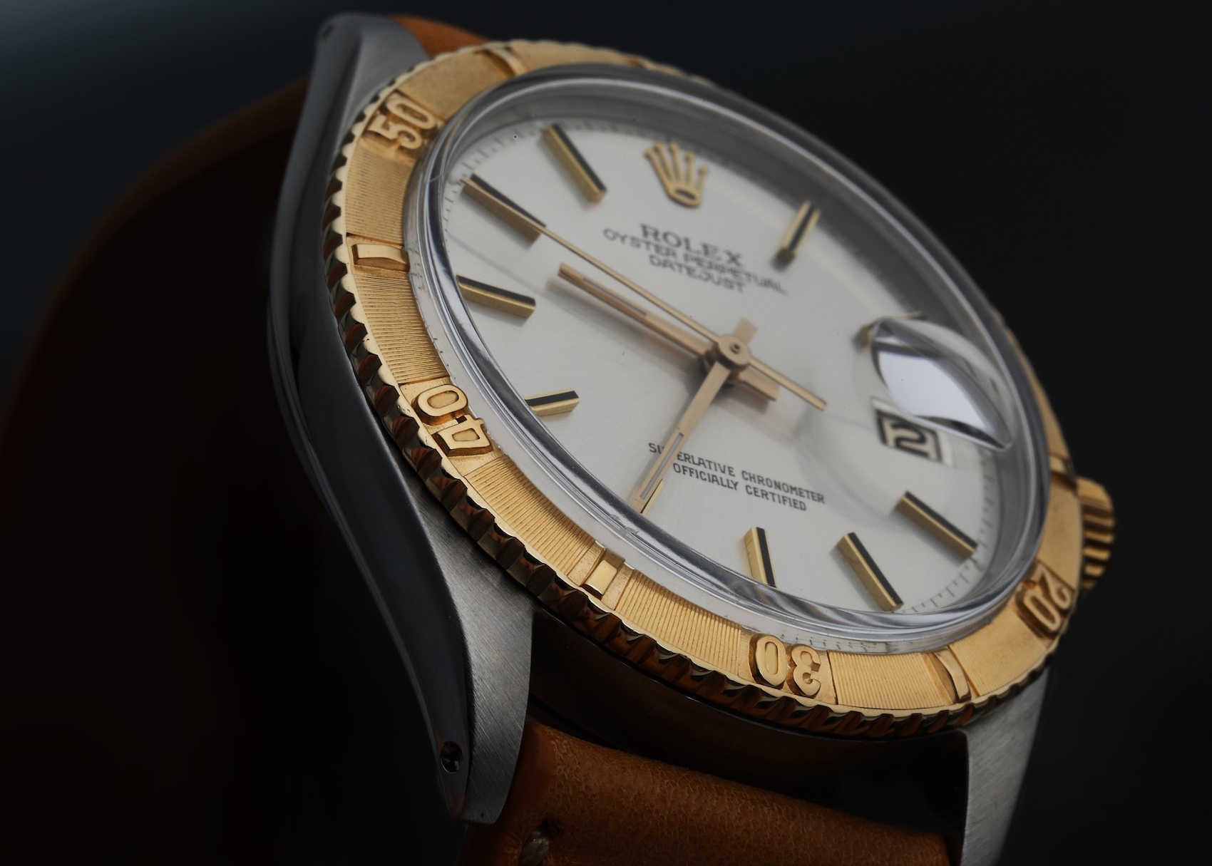 Rolex Datejust Turnograph Steel Yellow Gold Vintage Watch 1625