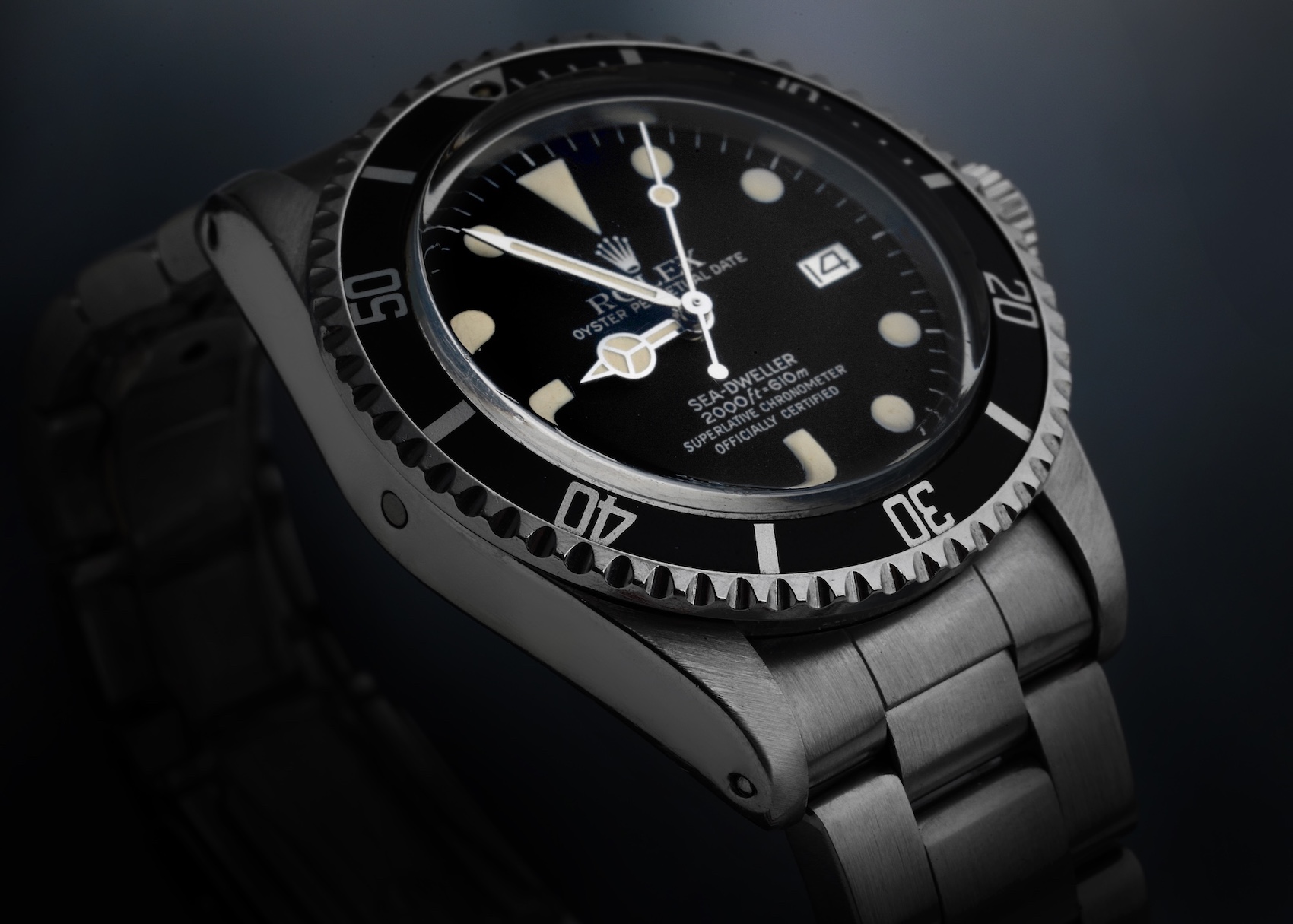 Rolex Seadweller Black Dial Vintage Steel Mens Watch 1665 Year 1983