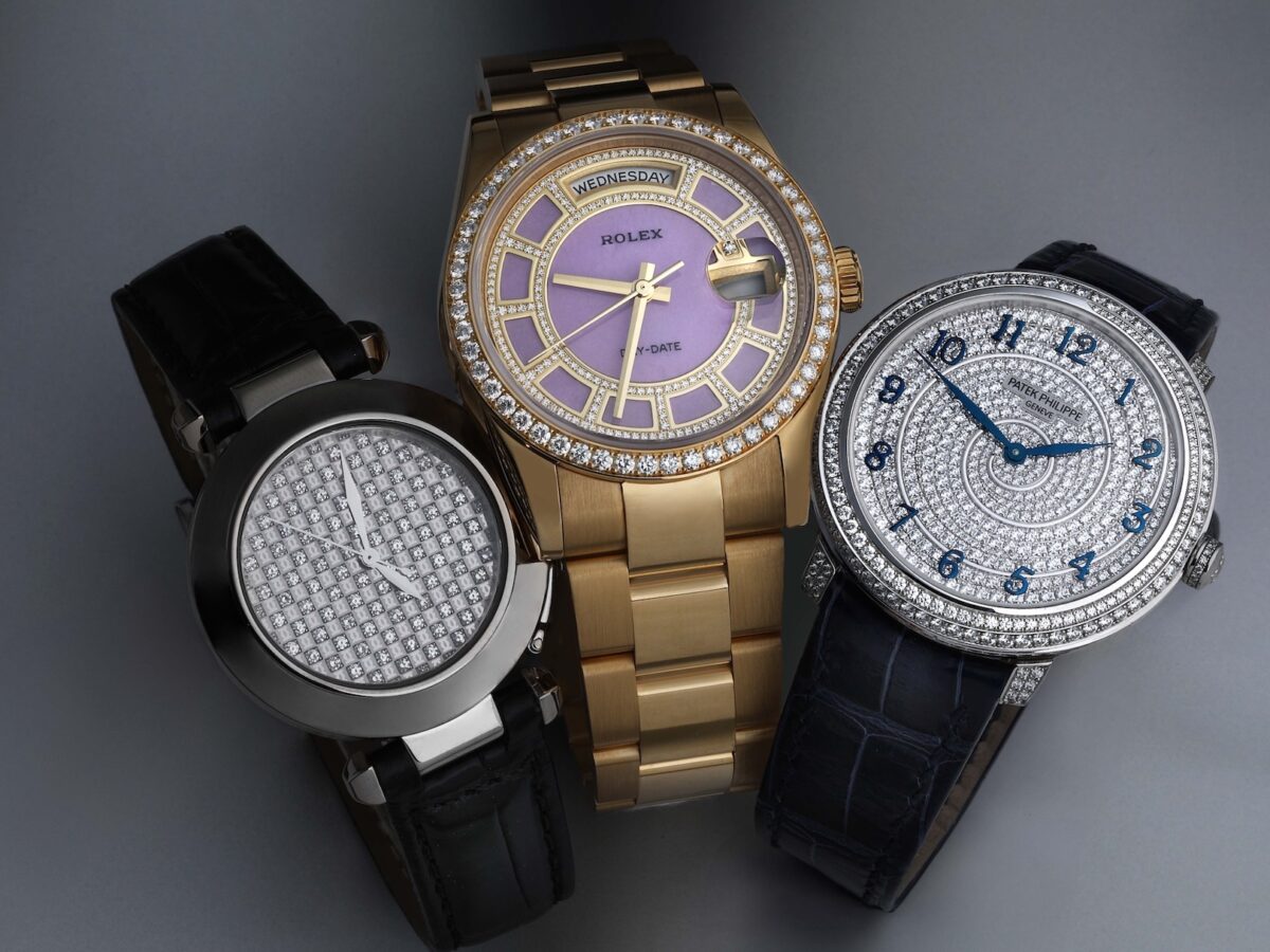 Pave Diamond Dial Watches