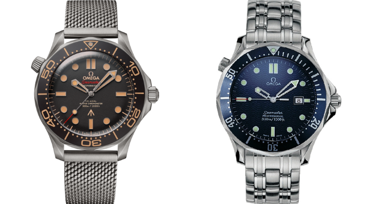 Omega Seamaster 300M No Time to Die and GoldenEye Models