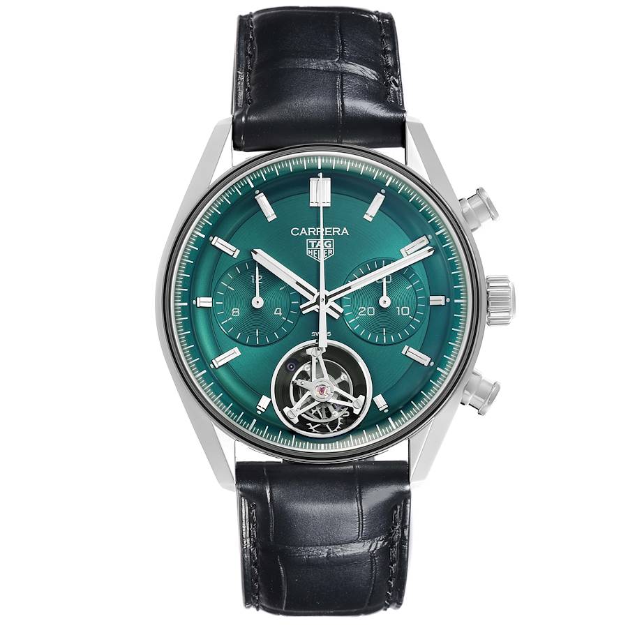 Tag Heuer Carrera Chronograph Tourbillon Steel Mens Watch CBS5011