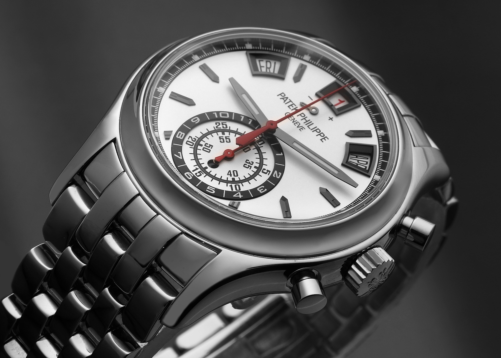 Patek Philippe Complications Annual Calendar Chronograph Steel Mens Watch 5960