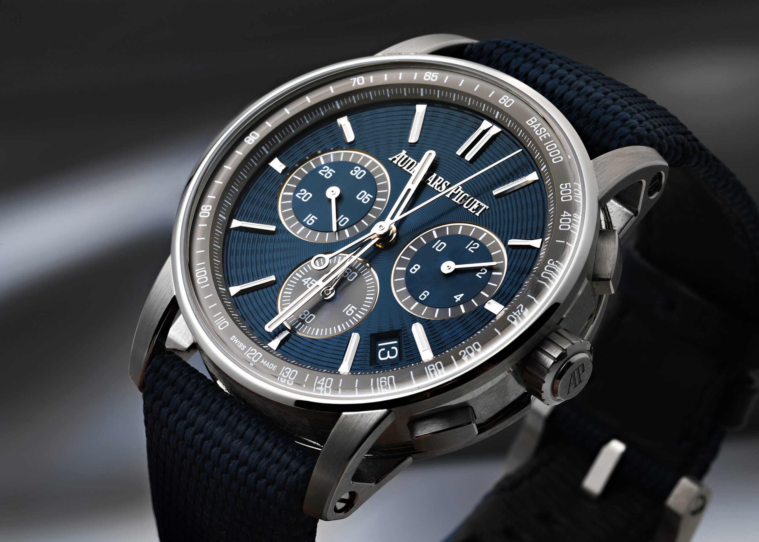 Audemars Piguet Code 11.59 Chronograph Blue Dial Steel Watch 22393ST