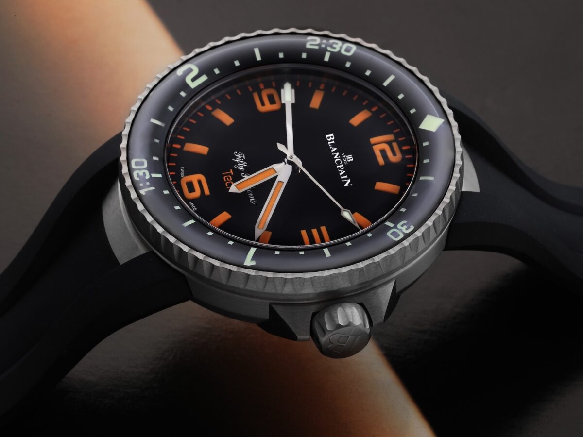 Blancpain Fifty Fathoms Act 2 Tech Gombessa Titanium Mens Watch 5019