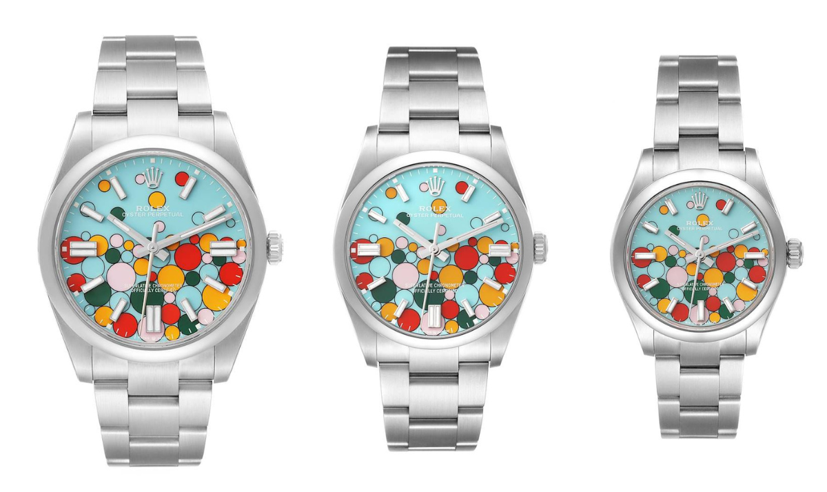 Rolex Oyster Perpetual Celebration Dials in 41mm, 36mm and 31mm Case Sizes