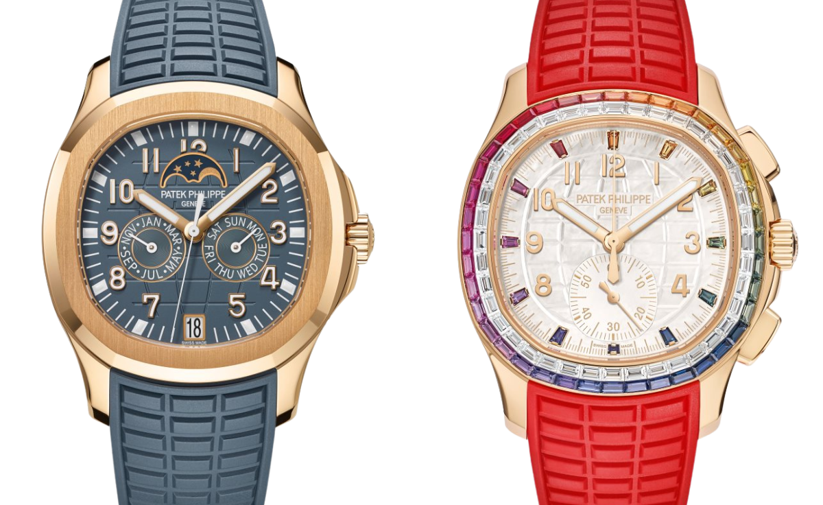 Patek Philippe Aquanaut Luce Annual Calendar and Rainbow Chronograph Watches