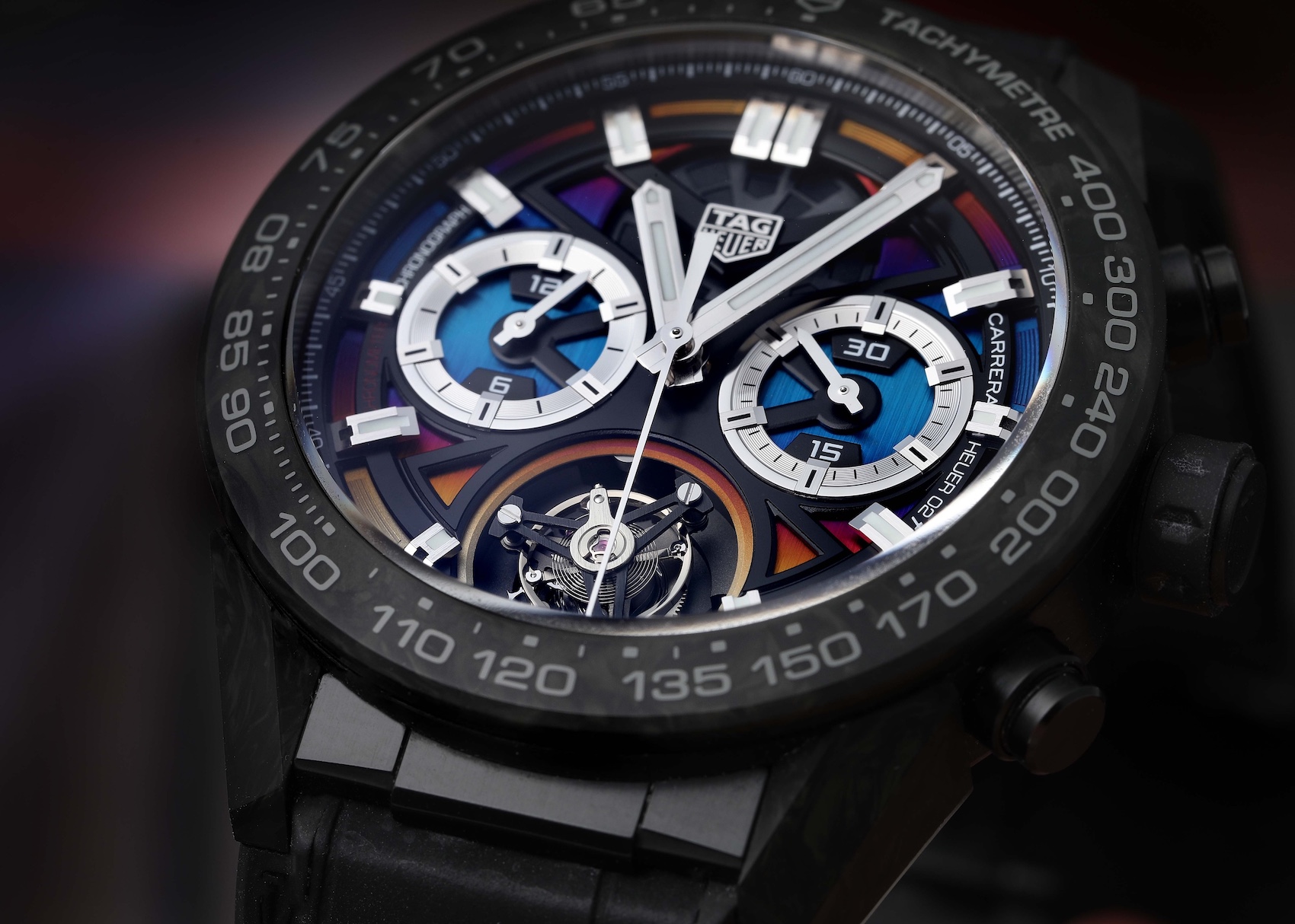 Tag Heuer Carrera Polychrome Titanium Carbon Watch CAR5A8AF