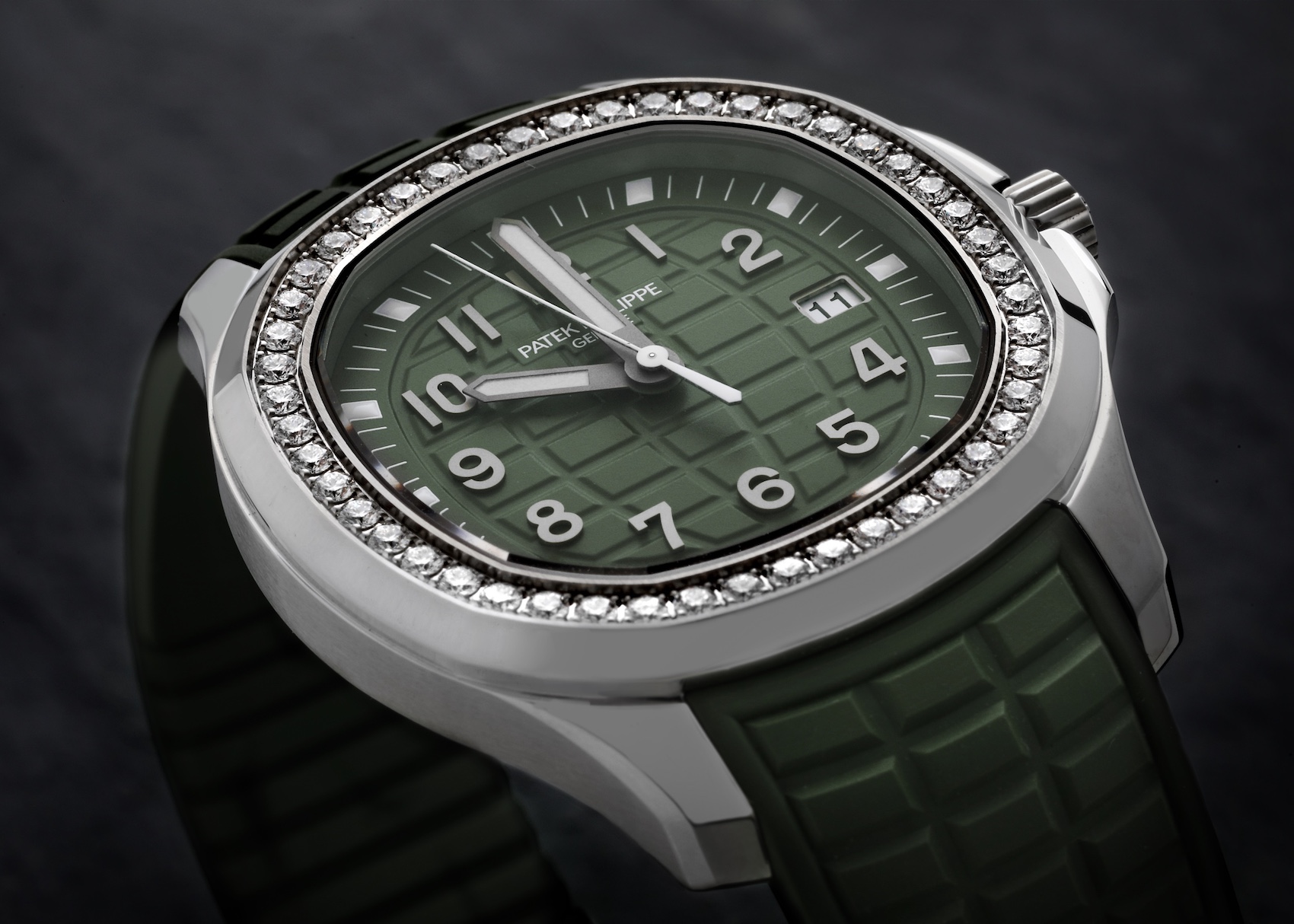 Patek Philippe Aquanaut Luce Steel Green Dial Watch 5267/200A - 011